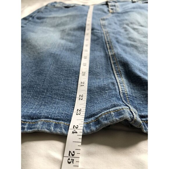 Vintage Levi Strauss Signature Women's Knee Length Denim Skirt 16 Blue 2003 Y2k - Picture 9 of 9